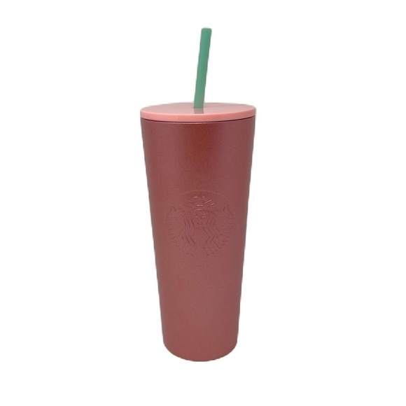 Starbucks Glitter Gradient Rose Gold Tumbler - Picture 1 of 4